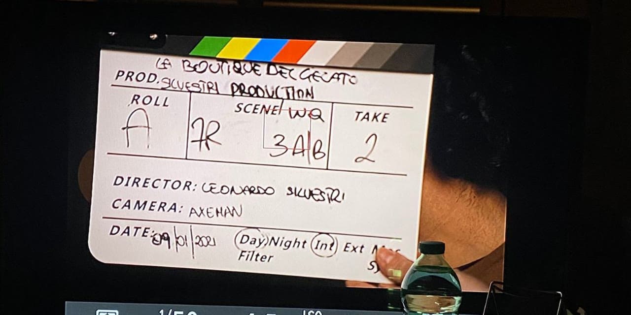 Il ciak di una nostra produzione